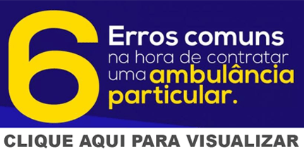 Banner infográfico ambulância particular Banner infográfico ambulância particular